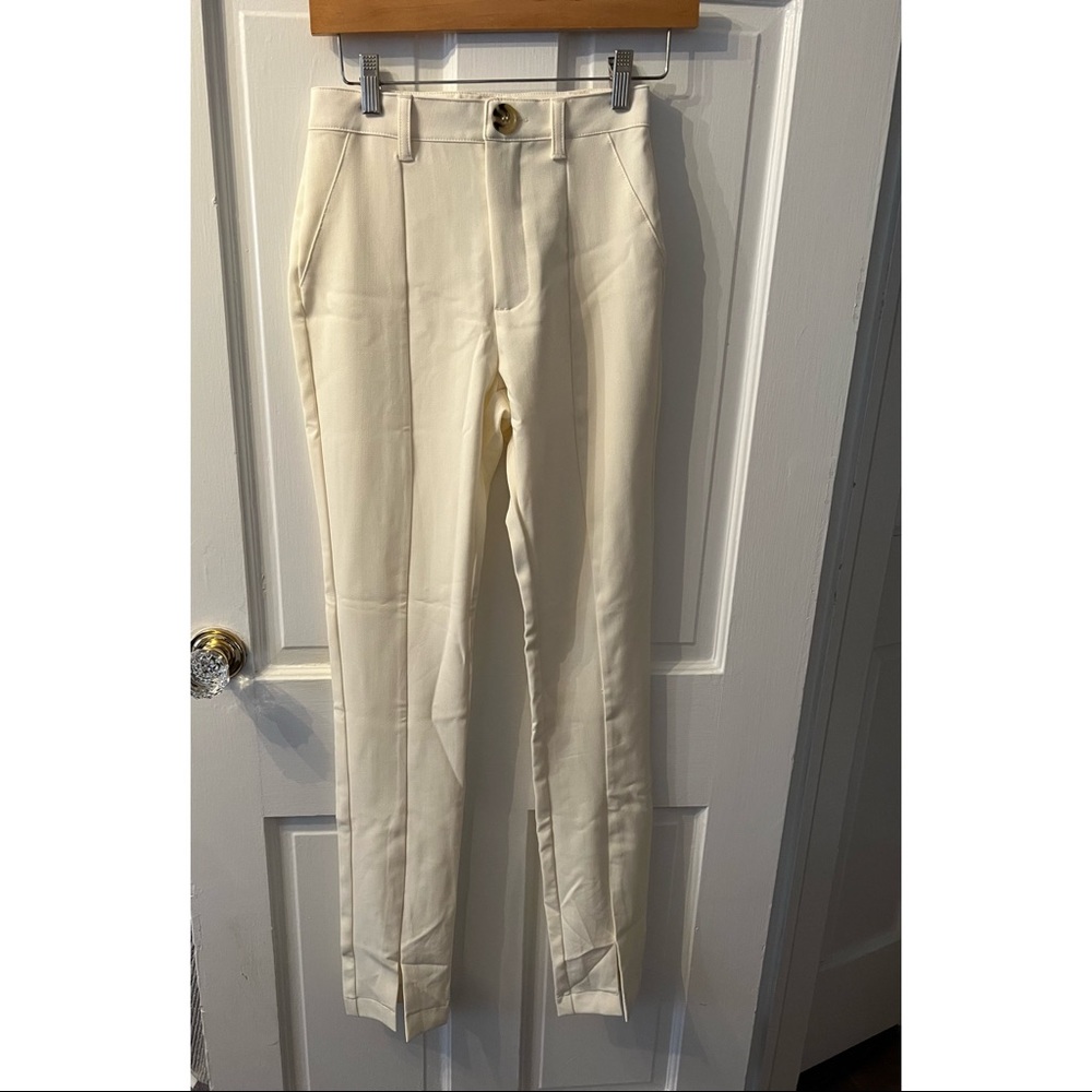 Weworewhat slit front pants